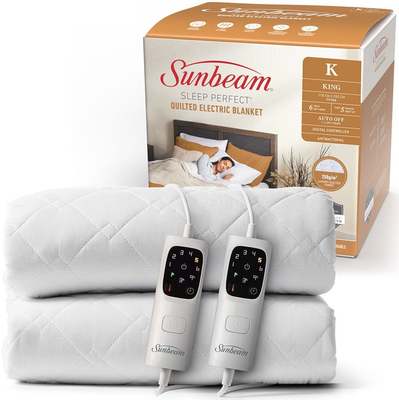 Blq6471   sunbeam sleep perfect quilted electric blanket king %283%29