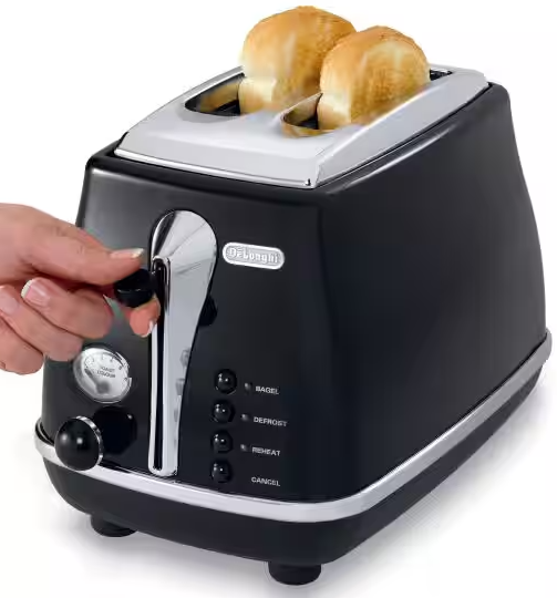 Cto2003bk   delonghi icona 2 slice toaster black %282%29