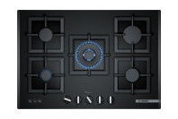 Bosch Series 6 75cm Tempered Glass Gas Cooktop Black