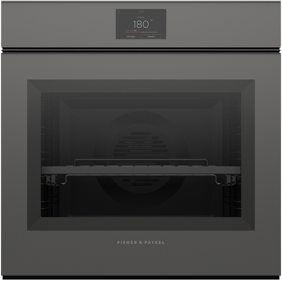 Ob60smptng1   fisher   paykel 60cm 16 function self cleaning oven grey glass %281%29