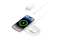 Belkin BoostCharge Pro 2-in-1 Magnetic Wireless Charging Pad with Qi2 15W - White