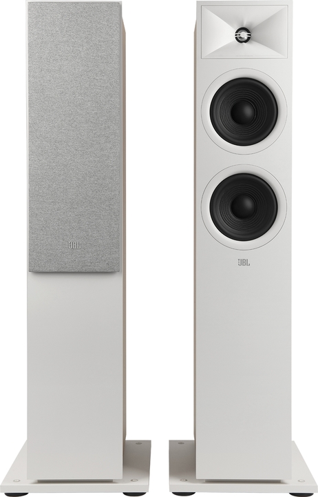 Jbl260fwht pair   jbl stage 260f 2.5 way dual 6.5 inch floorstanding speaker white pair %282%29