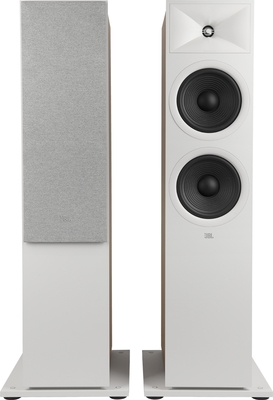 Jbl280fwht   jbl stage 280f 2.5 way dual 8 inch floorstanding speaker white %282%29