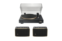 JBL Spinner Turntable with Stereo Pair Authentics 200 Speakers