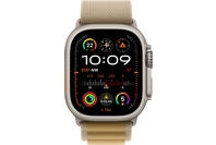 Apple Watch Ultra 2 GPS + Cellular 49mm Natural Titanium Case with Tan Alpine Loop - Large