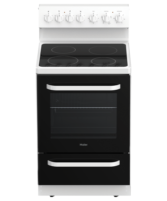 Hor60s4cerw1 haier 60cm freestanding range with ceramic element   h300 series %282%29
