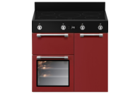 Beko 90cm Burgundy Freestanding Cooker with Induction Cooktop