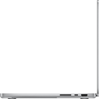 Macbook pro 14 in m4 silver pure side left screen  usen