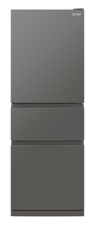 Mr cx363ex ag a   mitsubishi 363l bottom mount multi drawer fridge   right hinge   gun metal   copy