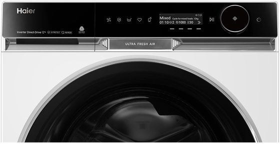 Hwf12pxw1   haier 12kg 600 series front loader washing machine %285%29