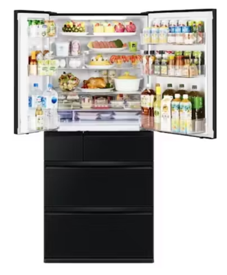Mr wx700c b a mitsubishi electric 700l multi drawer french door fridge   diamond black %283%29