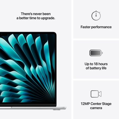 Macbook air 15 inch m4 silver pdp image position 10  nz