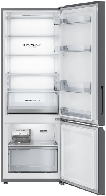 Hrf346bs   haier 334l 500 series bottom mount fridge freezer satina %286%29