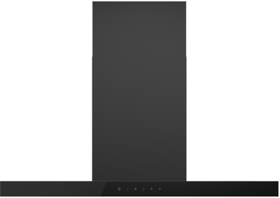 Hc90bmb2   haier 90cm 600 series box chimney wall rangehood black %281%29