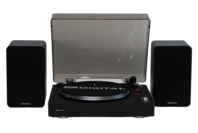 S-Digital Vinyl & Sound Bundle: Bluetooth Turntable & Powered Bookshelf Speakers