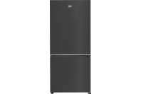 Beko 445L Bottom Mount Fridge Freezer Dark Platinum