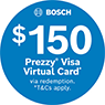 Bosch $150 Prezzy Card